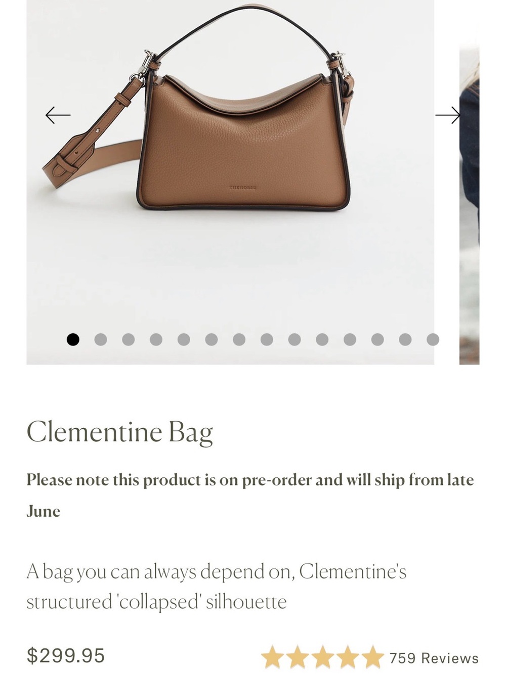 The Horse Clementine Shoulder Bag in Brown